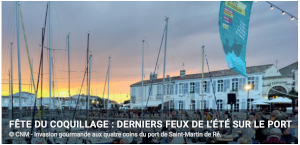 Fête du Coquillage :  derniers feux de l’été sur le port