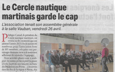 Le Cercle nautique martinais garde le cap