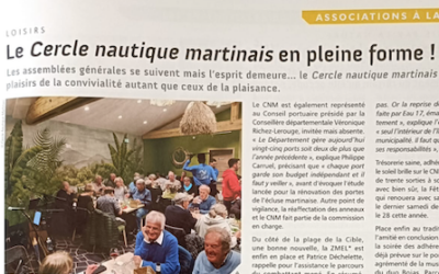 Le Cercle nautique martinais en pleine forme !