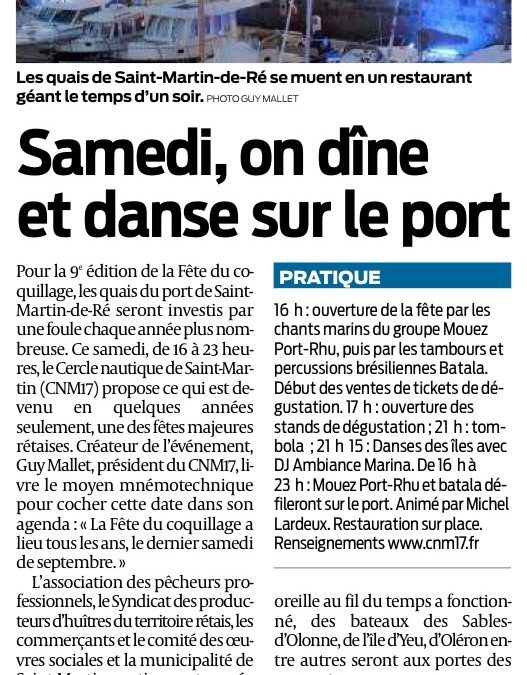 Samedi, on dîne et danse sur le port